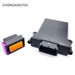 1 Set 24 Pin Plastic Automotive Ecu Pcb Enclosure Box Case With Mating Male And Female Fci Connectors EEC-325X4A