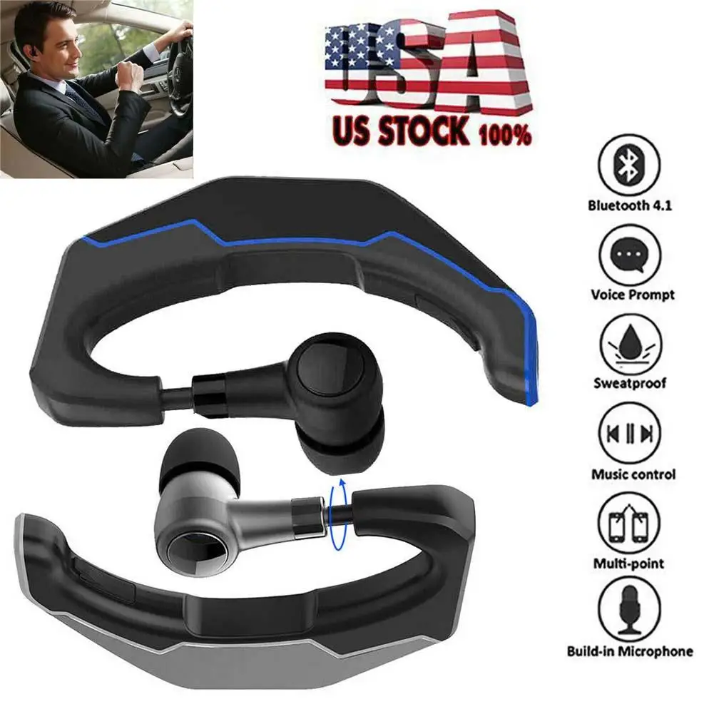 Wireless Headset Stereo Earphone Over Ear Earphone with Microphone for iPhone Samsung S20 S10 S9 S8 Plus LG G7 G6 V40