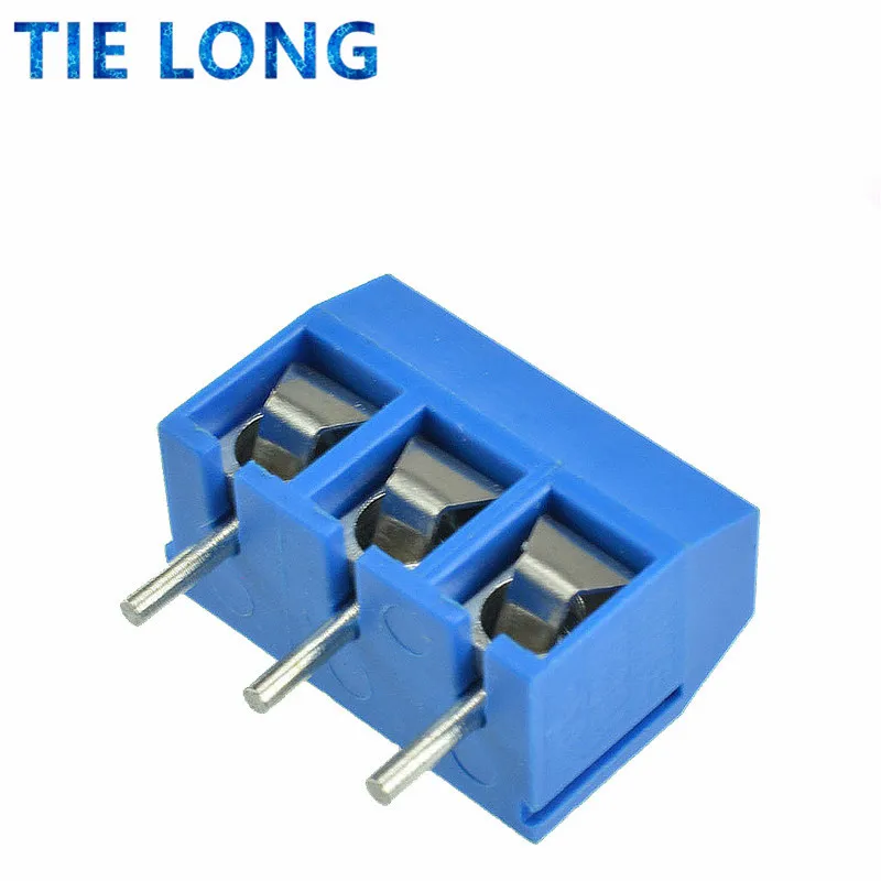 50PCS 3 Pin Screw Terminal Block Connector 5mm Pitch 5.08-301-3P 301-3P 3pin