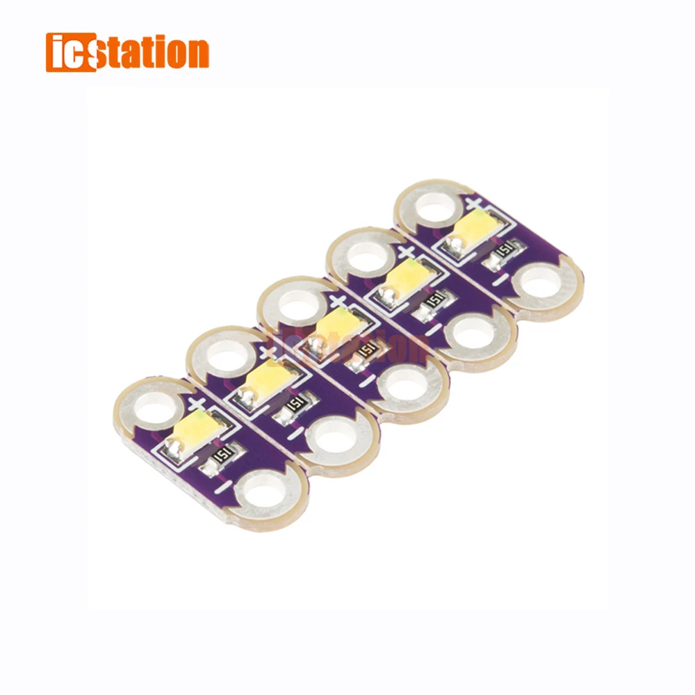 5 قطعة/الوحدة LilyPad Led الأصفر/الأخضر/الأبيض/الأزرق/الأحمر LED وحدة ضوء لاردوينو لتقوم بها بنفسك عدة 3 فولت-5 فولت SMD لتقوم بها بنفسك أطقم