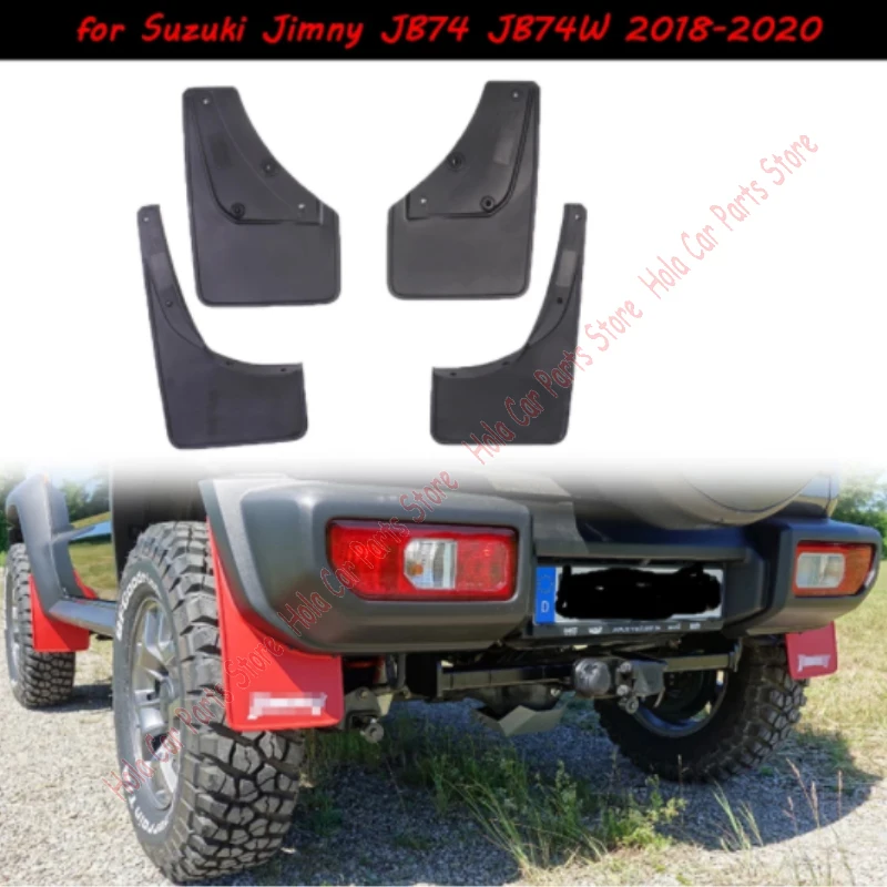 Mudguard Auto Mud Flaps for Suzuki Jimny JB74 JB74W 2018-2020 Mudflaps Splash Guards Front Rear Mudguards Mud Flap Fender