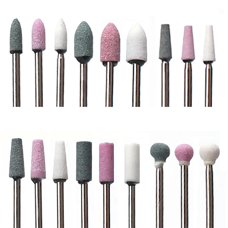 7pc Milling Cutter Nail Drill Bit Corundum Rotary Manicure Machine Bits Apparatus for Manicure Accessories Tools