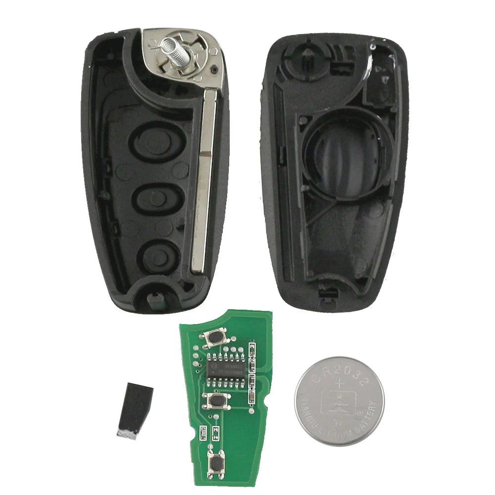 YIQIXIN 3 Buttons Car Remote Key For Ford Mondeo C-Max 2011 2012 Focus Fiesta 433Mhz 4D63 4D60 Chip 80 Bit HU101/FU21 Blade