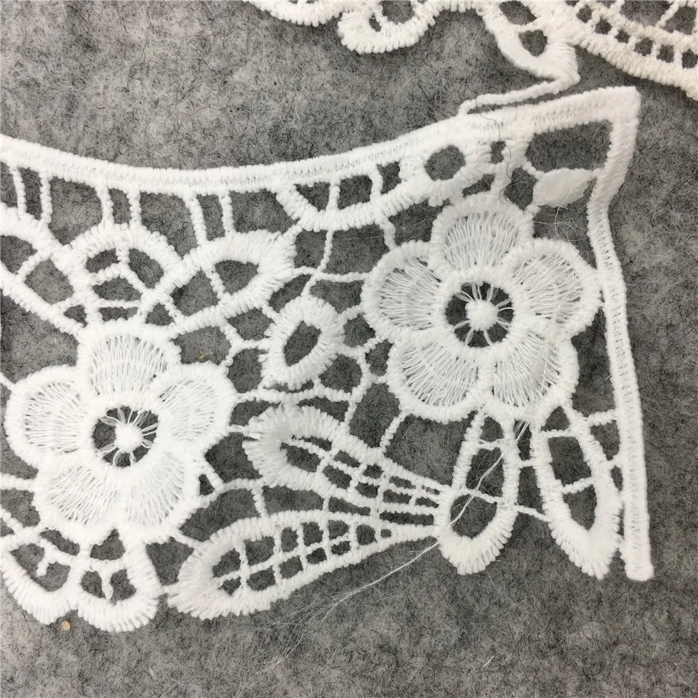 New arrive sewing lace applique neckline exquisite decoration handmade trim embroidery fabric accessories lace Collar hot sale