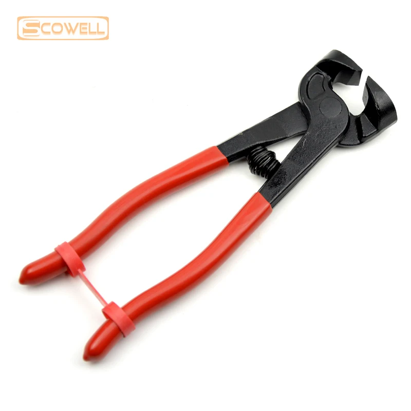 4pcs Title Pliers Kit 1 Pc 6 Inch Convex Jaw Glass Nipper 1pc 8 Inch Mosaic Cutting Pincers and Tile Tweezer DIY Hand Tools