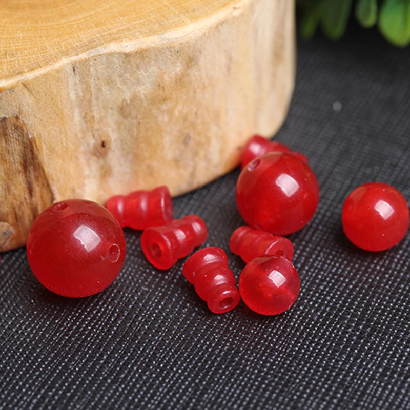 4A Natural Red Chalcedony T-Junction Buddha Head Quartz Crystal Single Bead DIY Jewelry Making