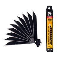 10pcs utility knife blade all black blade 30 degree acute angle paper cutting blade film engraving blade 75*9*0.4mm