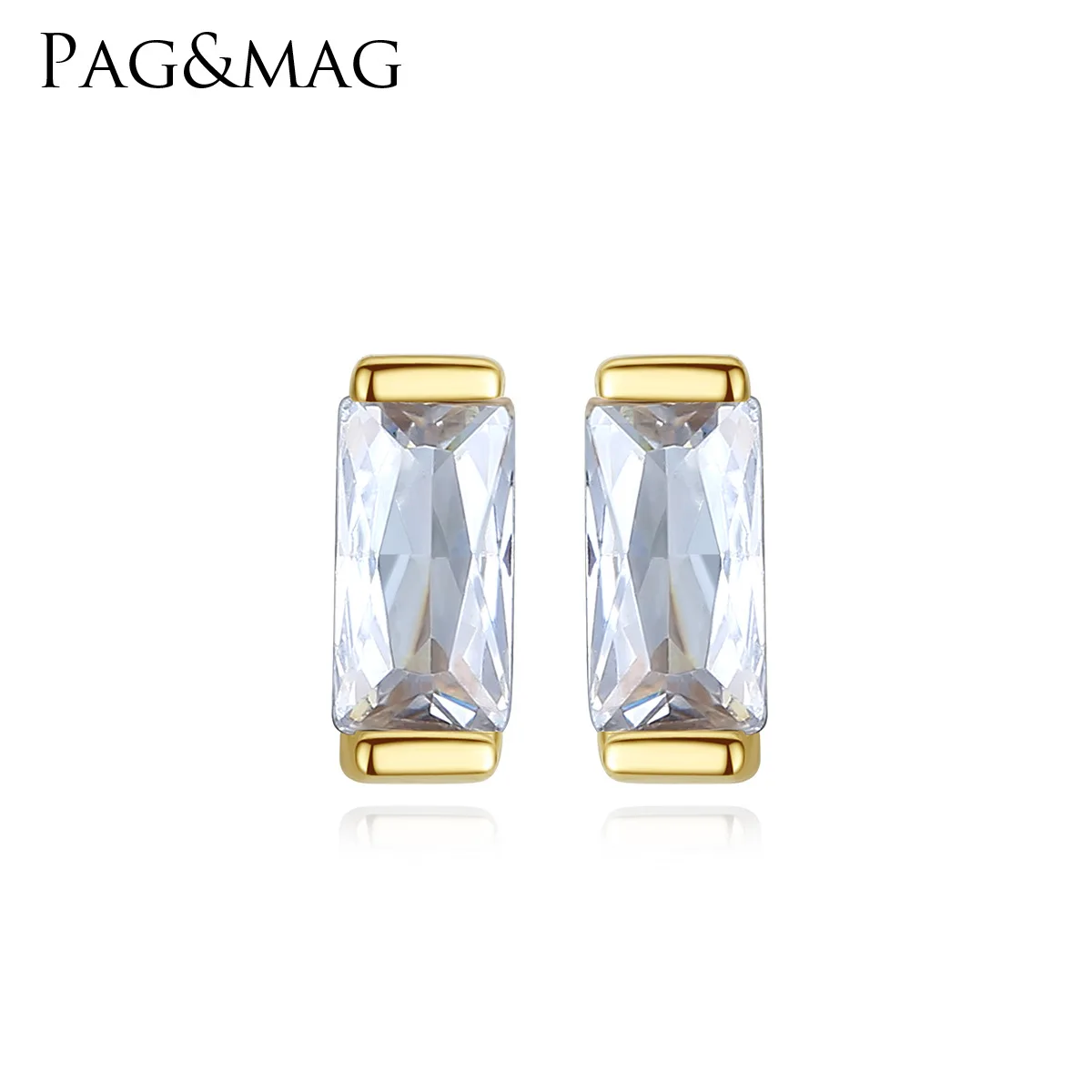 PAG & MAG anti allergy 14K Gold Earrings New Fashion Earrings Korean Earrings female