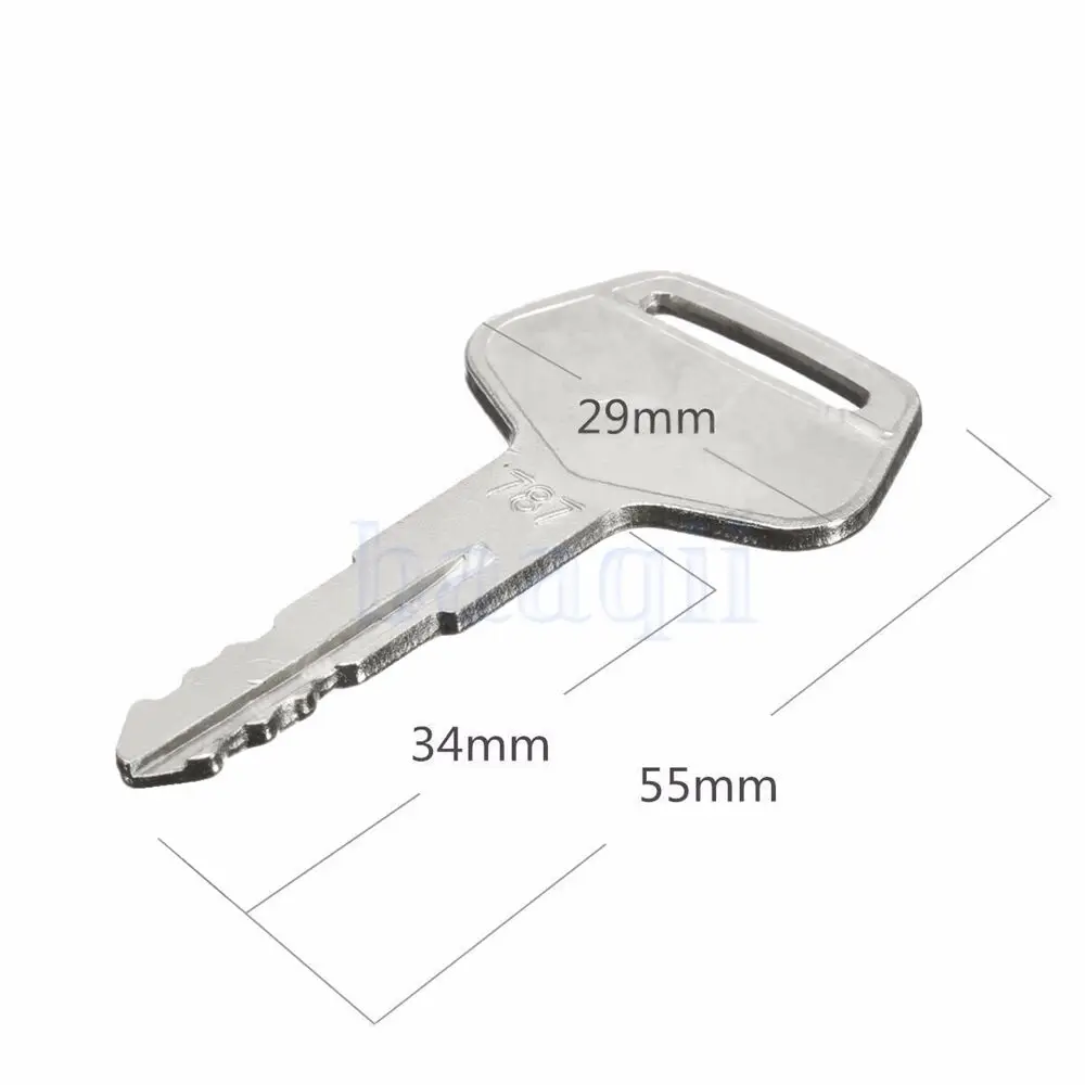 Starterschlüssel für Zündungen # 787, für Komatsu-Bagger, schwere Ausrüstung, einfach zu bedienen, praktisch, langlebig, BU0113