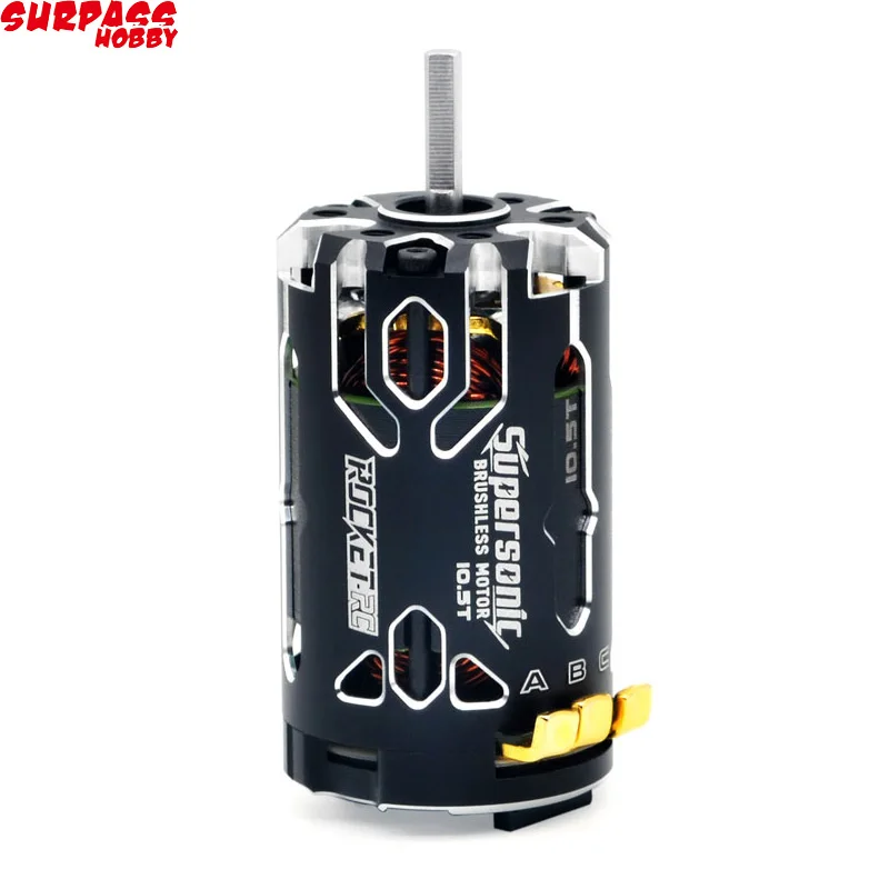 Surpass Hobby ROCKET-RC Supersonic 380 KV2500/KV3300/KV4000/KV5000 2-3S Sensored Brushless Motor For 1/12 1/14 Scale RC Car