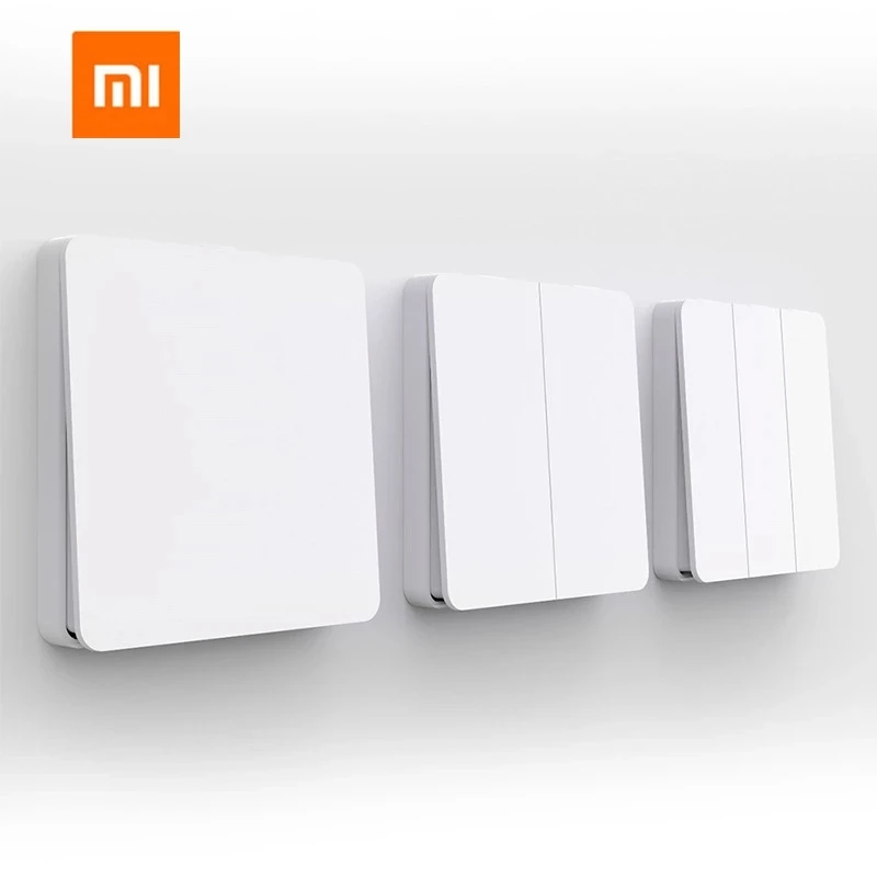 Xiaomi Mijia Smart Switch Wall Switch Single/Double Open Dual Control Switch 2 Modes Switch Over Intelligent Lamp Lights Switch