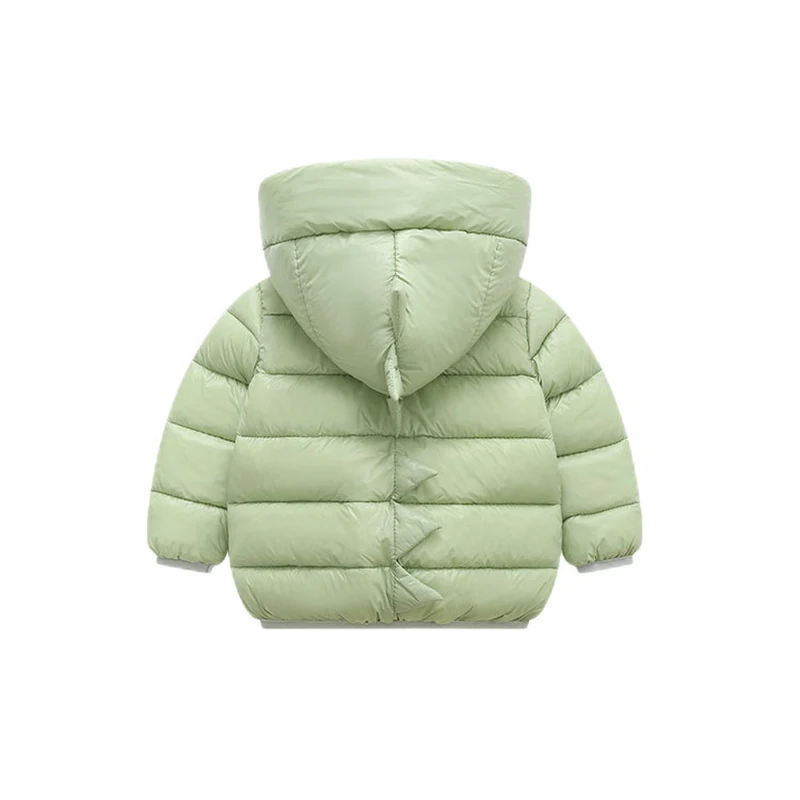 2 3 4 5 6 Years Old Winter Baby Boys Jacket Fashion 3D Dinosaur Outerwear Hooded Zipper Christmas Party Girl Coat Kids Clothes