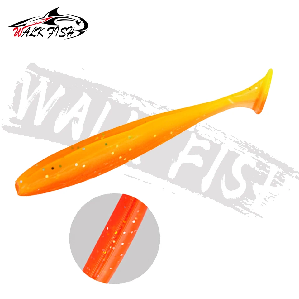 WALK FISH 10 sztuk przynęty miękkie 5.5cm 6.3cm 7cm 9cm sztuczna silikonowa przynęta towary do wędkowania wędkarstwo morskie Pva Swimbait Wobbler Pesca — zdjęcie 4