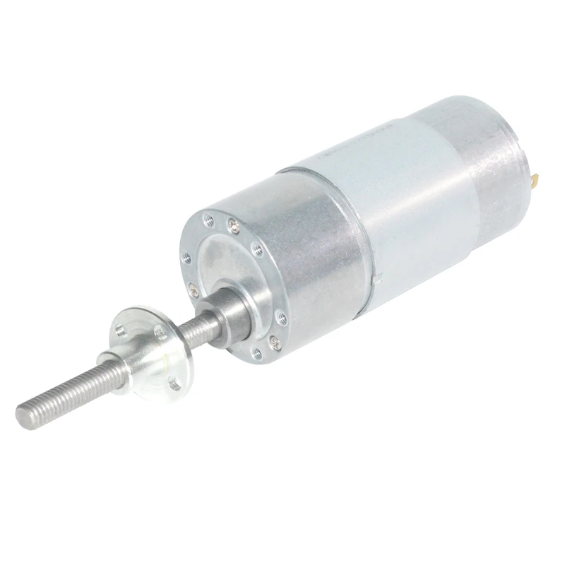 

37 gb555 miniature dc motor slowdown M6 screw shaft flange big torque dc speed control and reversing