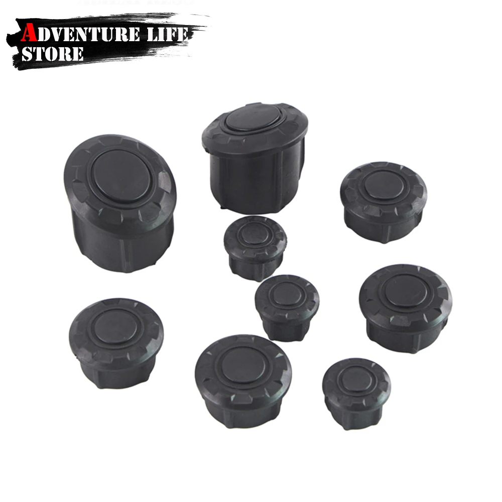

Motorcycle Plastic 9PCS Frame Hole Caps Cover Plug Decorative For BMW R1200GS R 1200 GS LC Adventure ADV R1250GS GSA1250 Black