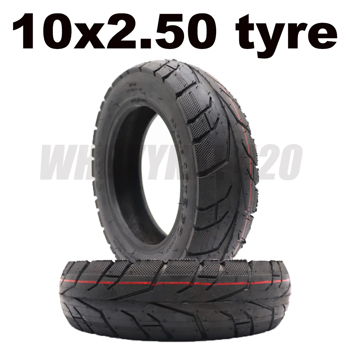 

10x2.50 TUOVT Tire off road Outer Tyre for Folding Electric Scooter 10 Inch Non-slip Wear-resistant Tire Accessories