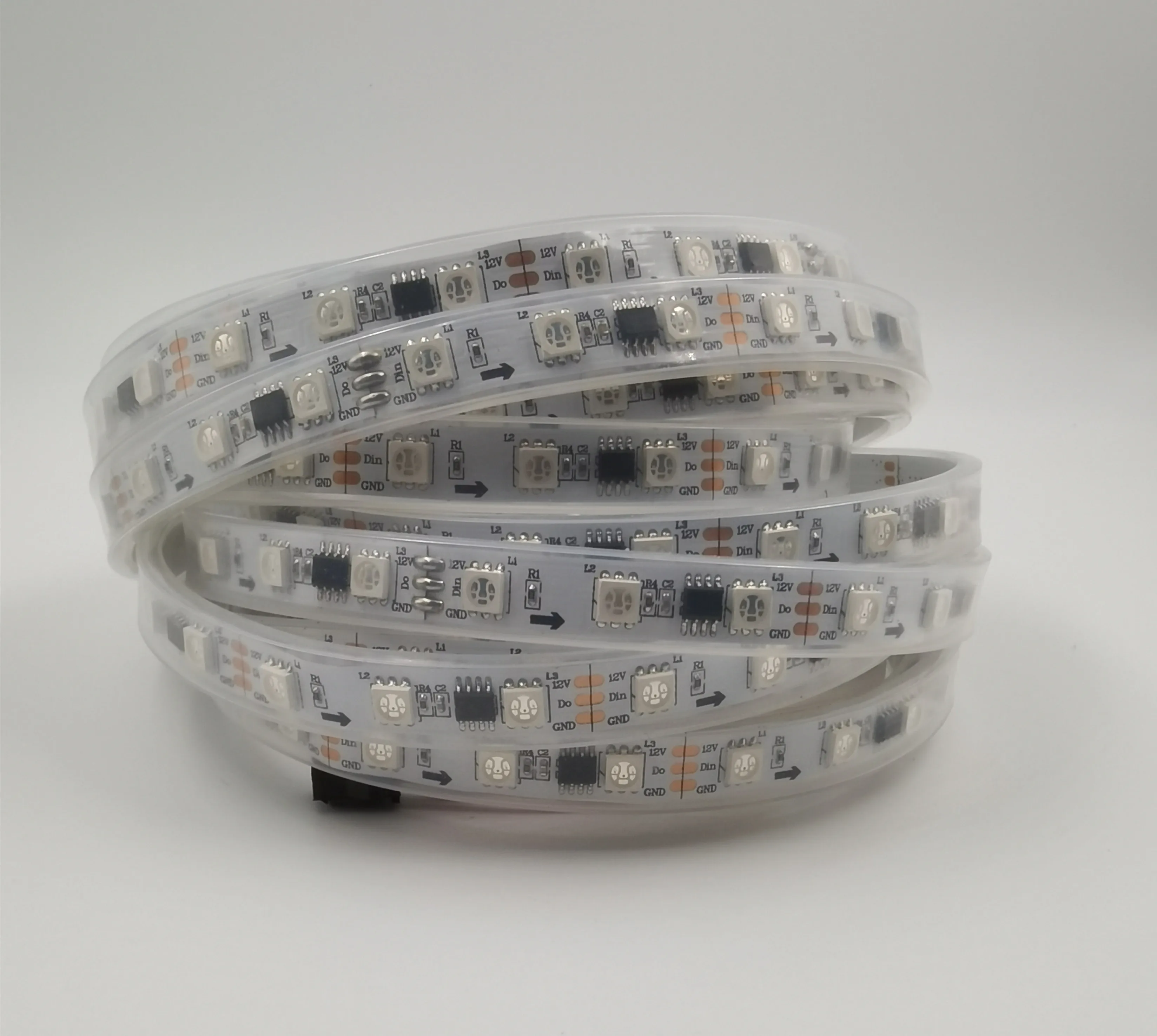 Barra de luz LED Flexible de 12V de CC, 5 M, WS2811, Rgb, 5050