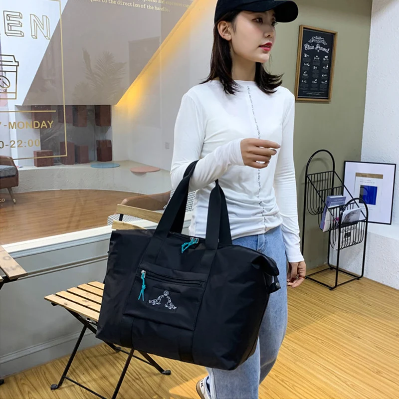 Brand Nylon Travel Duffle Foldable Large Capacity Women Shoulder Bags Waterproof Crossbody Gym Yoga Bags Valise Bolsa De Viagem
