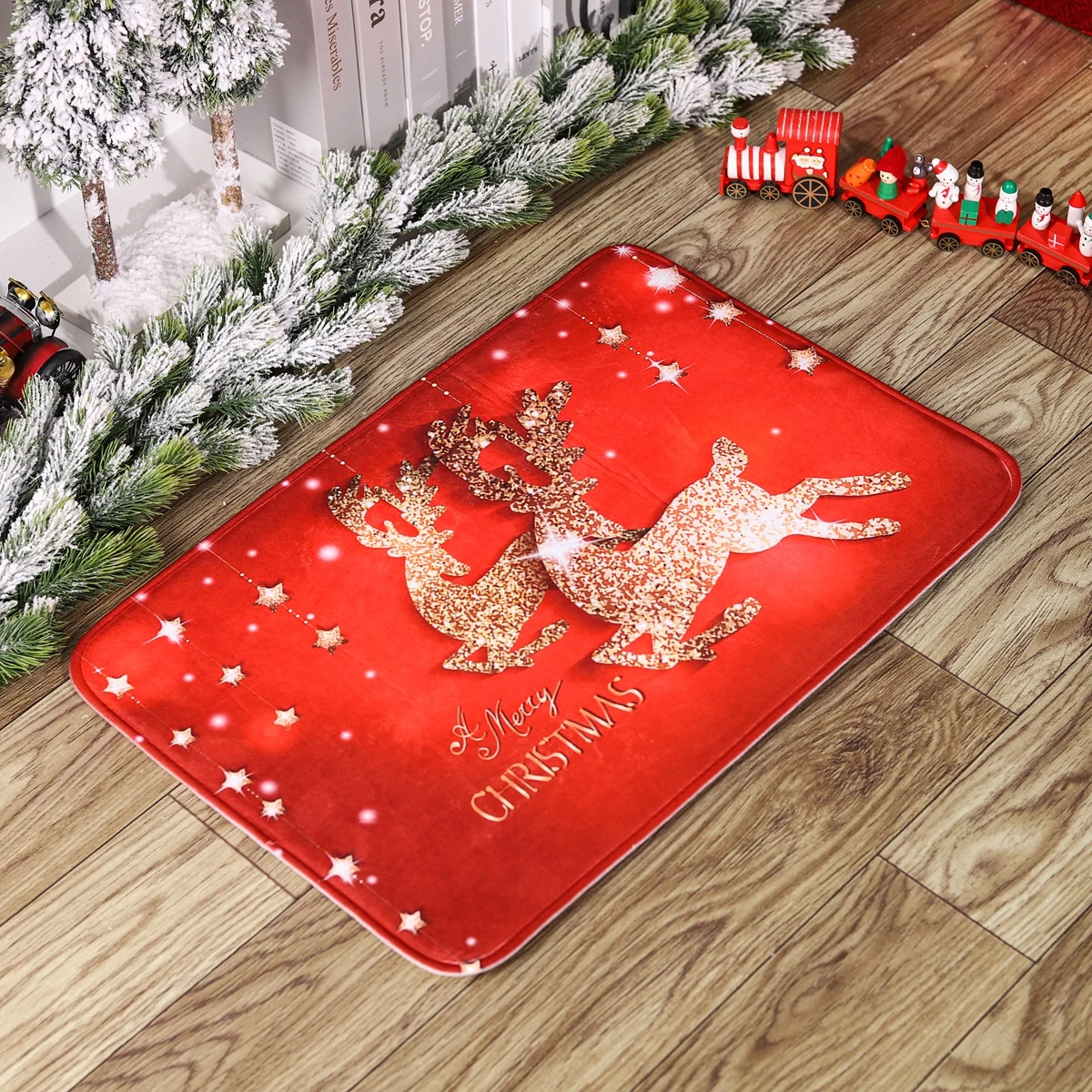 Christmas Door Mat Santa Claus Carpet Marry Christmas Decorations For Home 2024 Xmas Ornament Gifts Navidad Natal New Year 2025