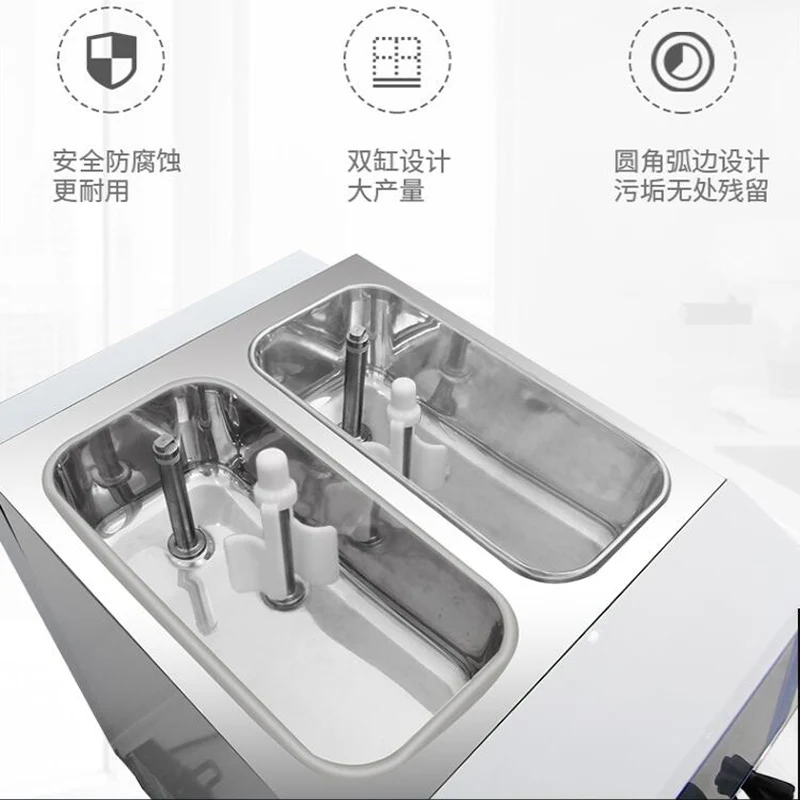 220V/110V Desktop Small Soft Ice Cream Machine Dual-system Yogurt Ice Cream Machine Three-color Ice Cream Machine