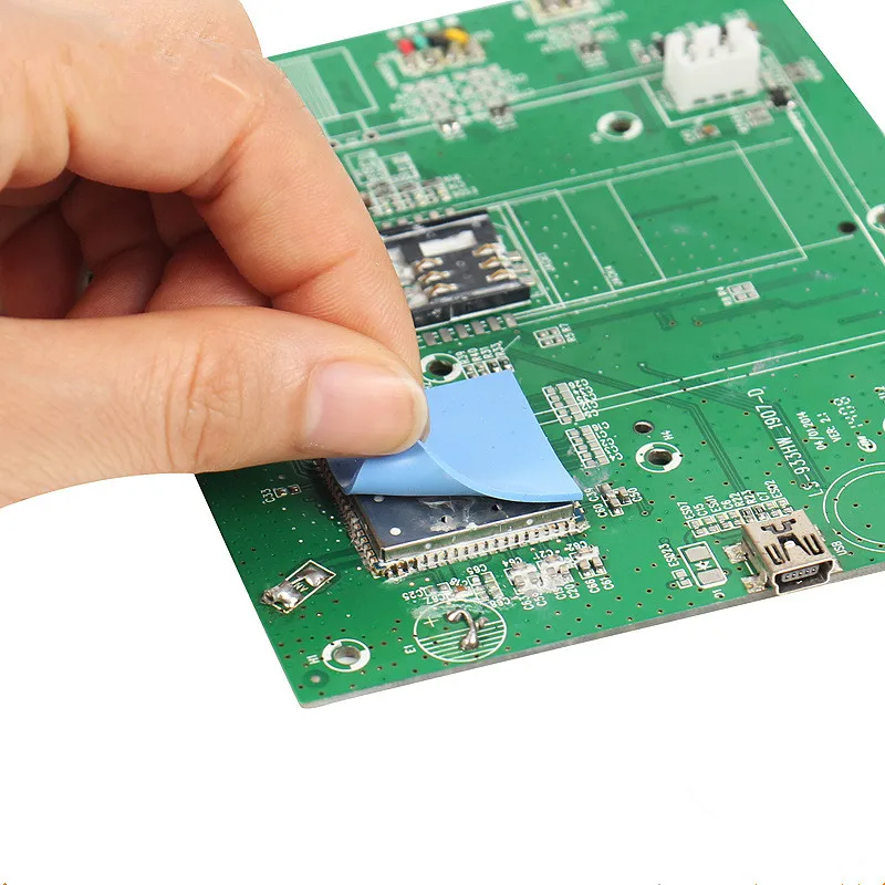 Gpu cpu almofada térmica dupla face adesivo dissipador de calor de refrigeração condutora almofada de silicone computador host radiador de