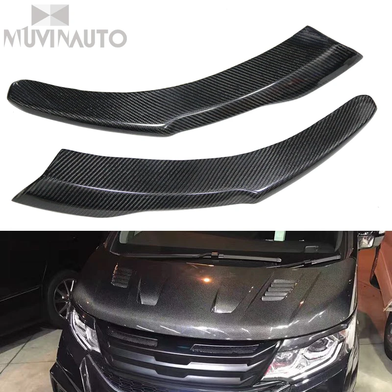 For  HONDA  STEP WGN SPADA COOL SPIRIT Carbon fiber eyebrow lampshade light line eyelash2015