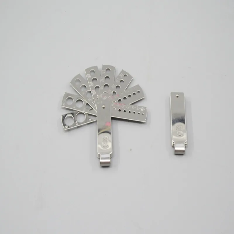 Jewelry Gauge pick up Tool Gold Tools 8pcs Diamond Size Cards Inlay Equipment Gems Scale Card Measure Tool