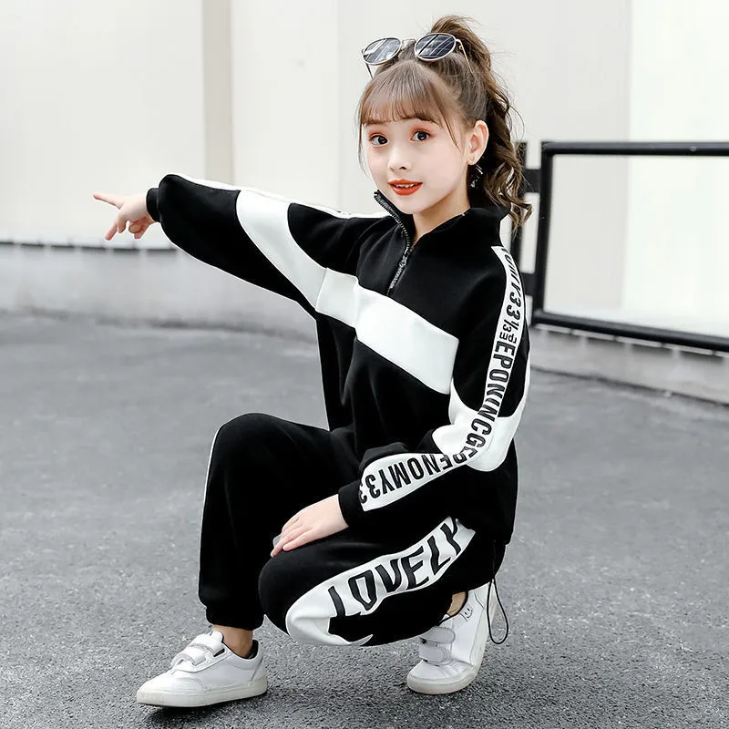 Spring Girls Clothing Sets Children Sweatshirt Coats Pants Tracksuit For Kids Clothes Set Fashion Girls Outfits 4-12 Years Old