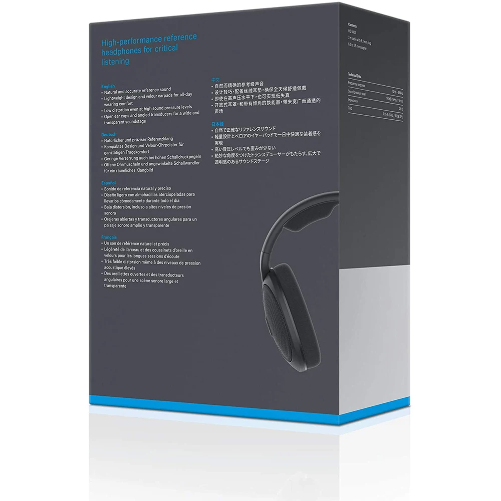 Imagem -05 - Sennheiser hd 560s Over-the-ear Audiophile Fones de Ouvido Neutro Freqüência Resposta Campo de Som Aberto-para trás Fone de Ouvido Cabo Destacável