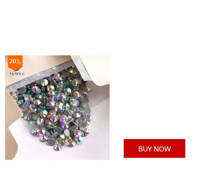 YANRUO Hot Fix Kristall Karte Steine Und Kristalle Katalog Strass Farbe Diagramm Dekoration DIY Kristalle Perlen – Detail 1