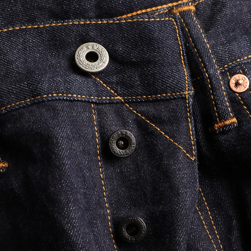 GT-0003 Lesen Beschreibung! Indigo Selvage Gewaschen Dünne Passende Hosen Sanforized Raw Denim Jean 12 unzen