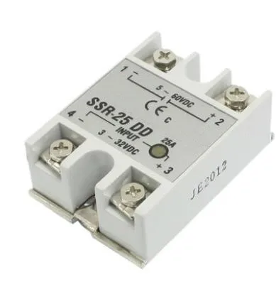 10 pcs SSR-25DD  Single-Phase Solid State Relay 25A/110V DC control DC SSR25DD