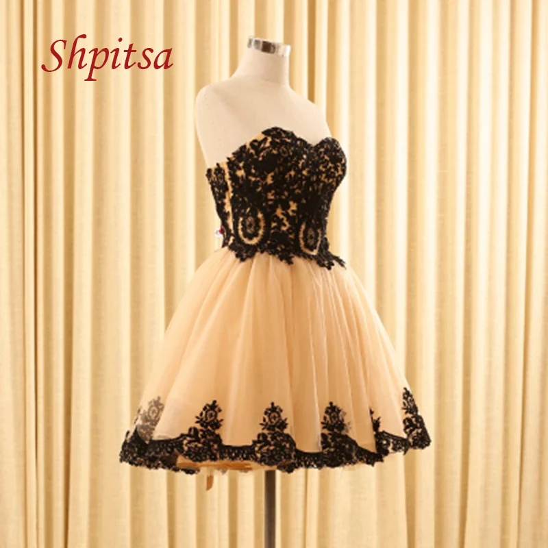 Sexy Lace Short Homecoming Dresses Tulle 8th Grade Prom Junior Cute Cocktail Graduation Formal Dresses