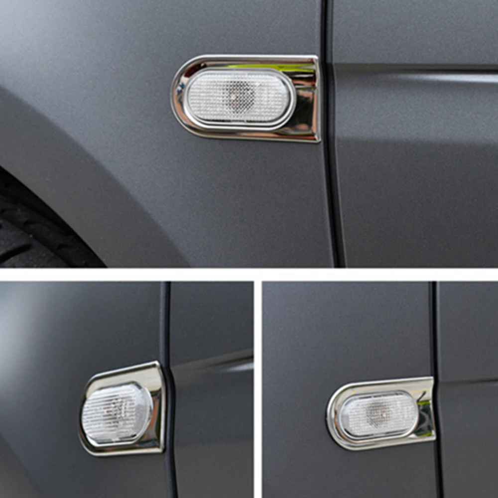 For Benz Smart Fortwo 2015 2016 2017 2018 2019 Car Body Head Side Fog Light Cornering Lamp Frame Stick Cover Trim Panel 2PCs