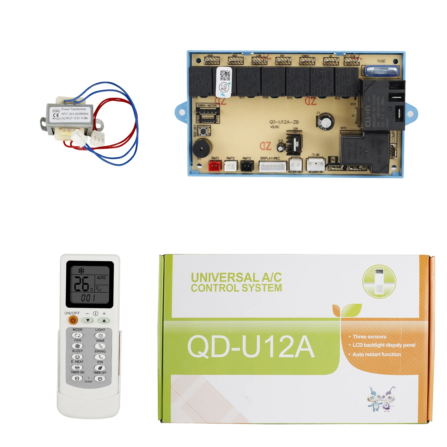 Mode d'emploi en français PDF Guide complet pour l'installation et l'utilisation du panneau de commande de climatisation QD-U12A