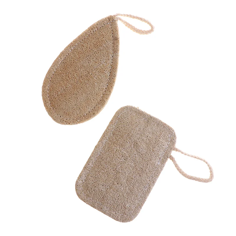 1/2Pcs Ecological Reusable Kitchen Sponge New Pure Handmade Multilayer Natural Loofah Scrubber Anti-Oil Dish Cleaning Brush