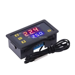 W3230 DC12V 24V AC110V-220V 20A Digital Temperature Controller LED Display Thermostat With Heating/Cooling Control Instrument