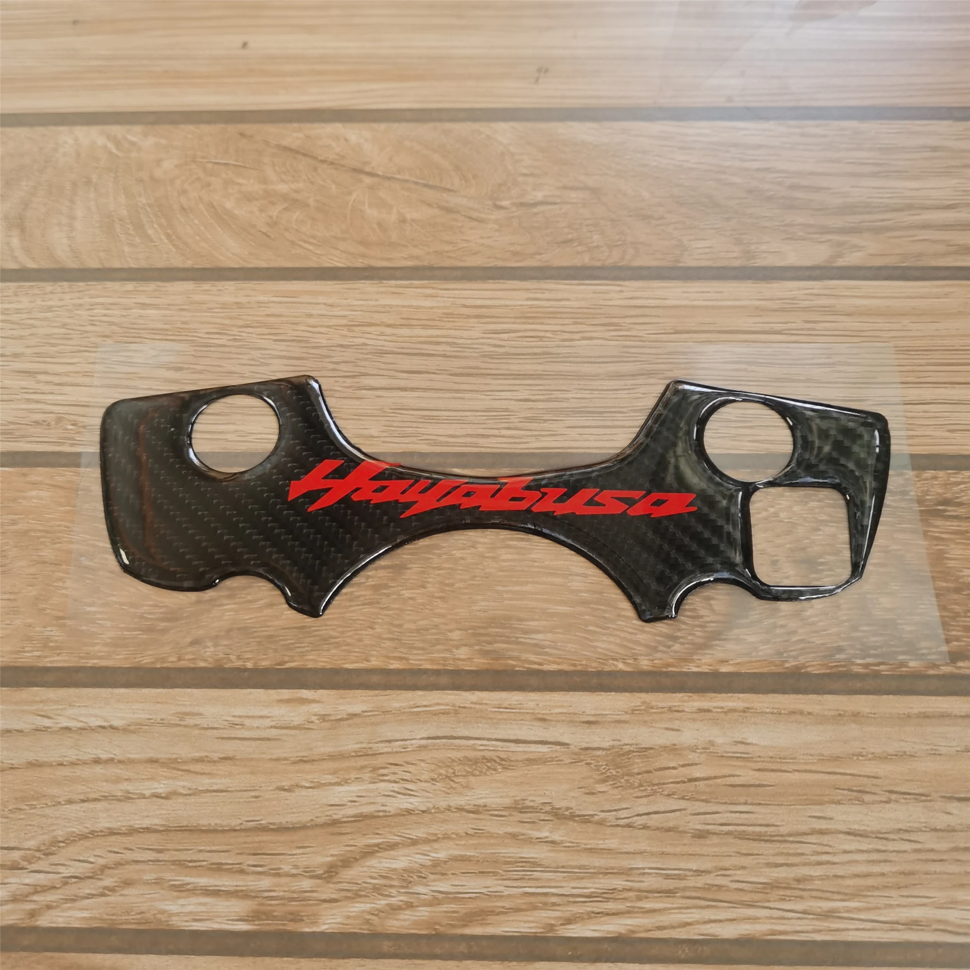 For Suzuki GSXR1300 GSXR 1300 Hayabusa Carbon Fiber Front Upper Clamp 3D Stickers Decal Protection Pad 2008 2009 2010 2011 2012