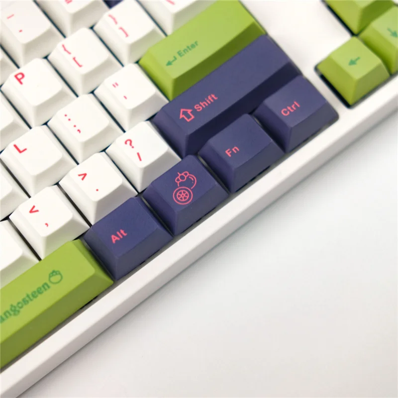 Gepersonaliseerde Mangosteentheme 129 Toetsen Cherry Profiel Sublimatie Pbt Keycaps Voor Mechanische Toetsenbord