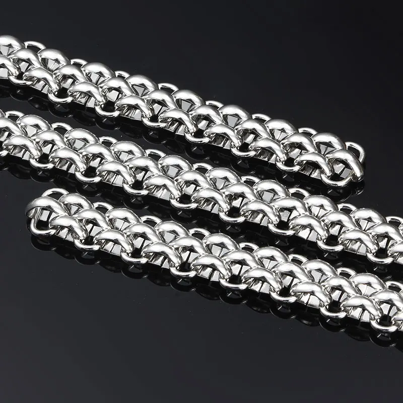 Big Stainless Steel Chain For Jewelry Making Heavy Chunky Necklace Bracelets Bangle Punk DIY Charm Handmade Supplies Wholesale