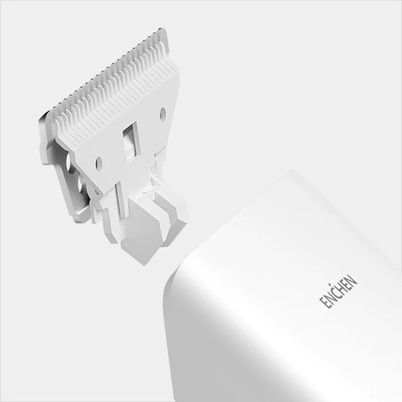 ENCHEN-부스트 교체 헤어 클리퍼 블레이드 나노 세라믹 커터 헤드, 화이트 블랙 오리지널 브랜드