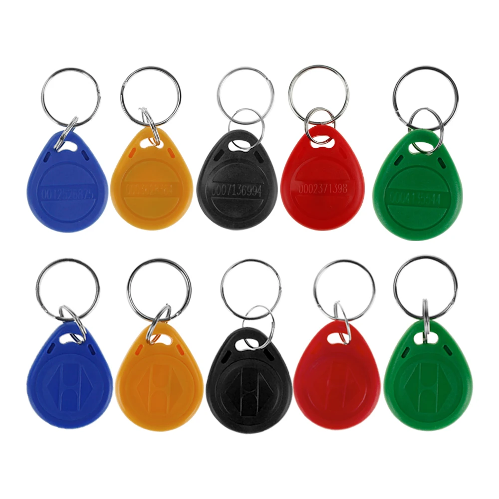 

100pcs 125KHz RFID Keychains Access Control Card RFID Keyfobs for Door Access Control System TK4100/EM4100 EM Token Tags blue