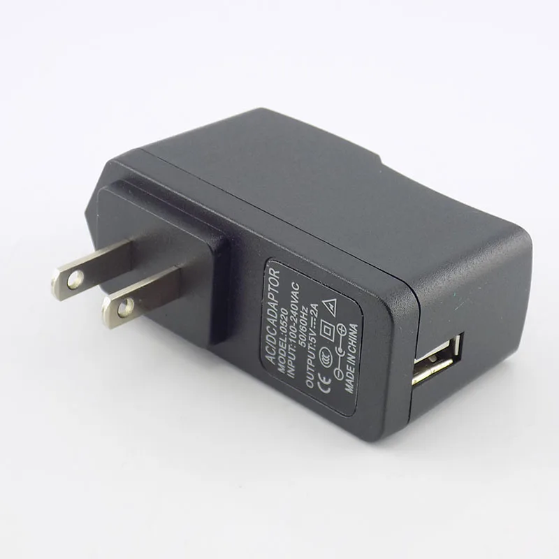 USB Charger Power Adapter Supply 5V 0.5A 2A Micro USB Wall Charging  AC to DC EU/US Adapter Universal  100V-240V Output