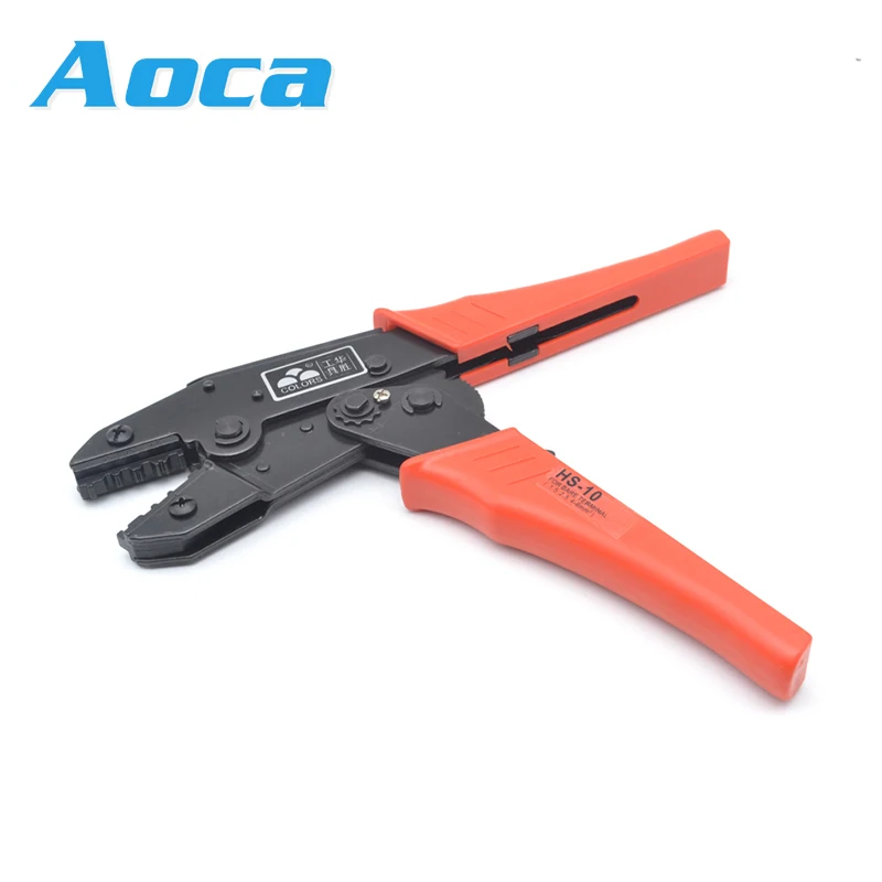 COLORS HS-10 wire crimping pliers for non-insulated terminals clamp 1.5-10mm2 15-7AWG W shape European style crimping hand tools