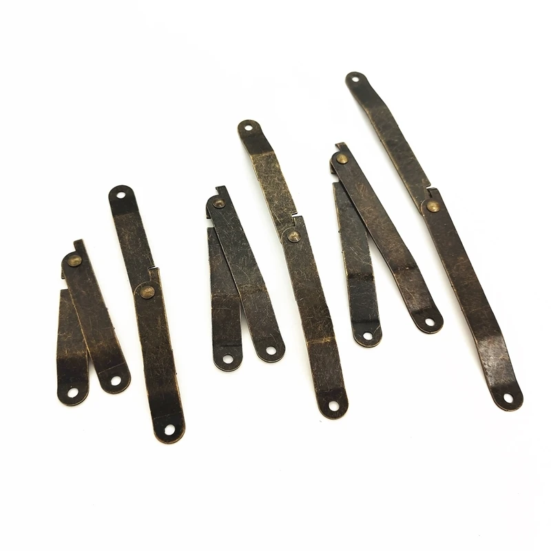 2pcs/4pcs Furniture Hinge Support Hinge for Wooden Tripod Support Antique Bronze Hinge for Display Furniture Accessories image 2