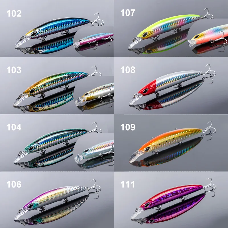 Noeby Jerkbait Minnow Fishing Lure 110mm 19g Floating Wobbler Long Casting Artificial Hard Baits for Sea Bass Trout Fishing Lure