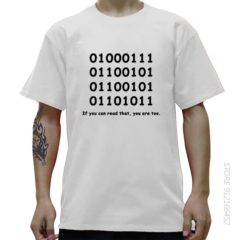 Programmer Geek Binary ASCLL Novelty T-Shirts Adult Printing MENS T SHIRT BIRTHDAY TShirt Tees Unisex More Size And Colors