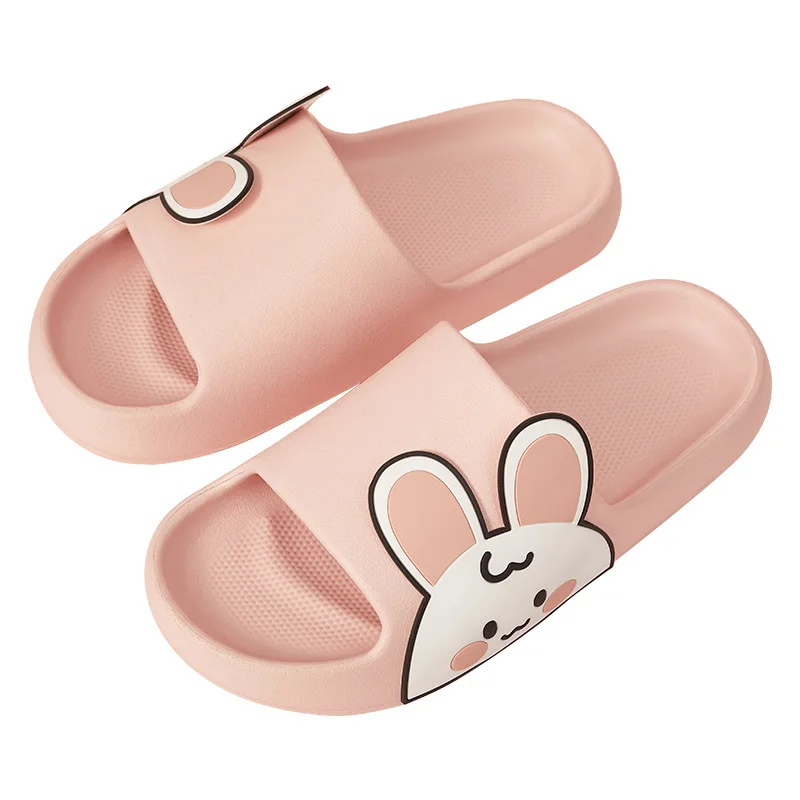 Summer Slides Cartoon Women Slippers Cute Animal Rabbit Bear Home Slip on Beach Sandals Bothroom Shoes Flip Flops Zapatillas