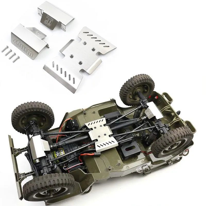 FMS ROCHOBBY 1/6 1941MB SCALER rc car upgrade parts Willis climber chassis stainless steel protective plate metal armor