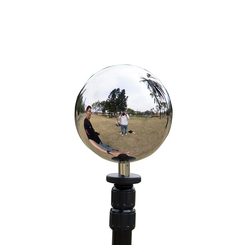 Reflector de cámara profesional de 12,6 cm, esfera hueca de acero inoxidable, bola cromada VFX